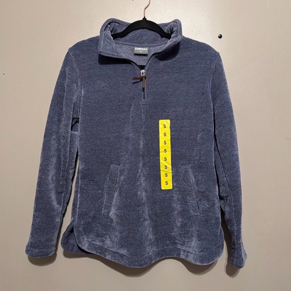 32 Degrees Heat✨💙🩶Heathered Blue Fleece Top